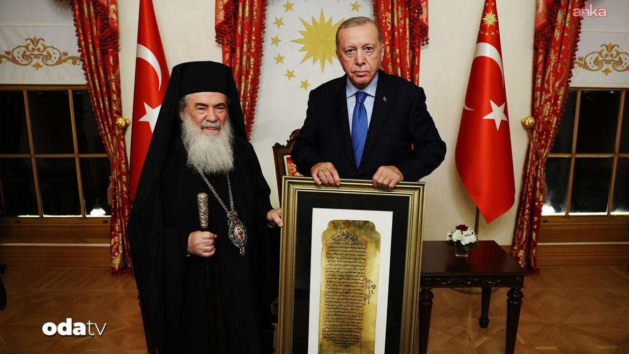 cumhurbaskani erdogan kudus patrigi ile gorustu W1mXkHaQ